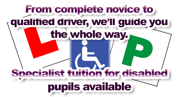 Specialist driver training for disabled pupils available in Caton!
